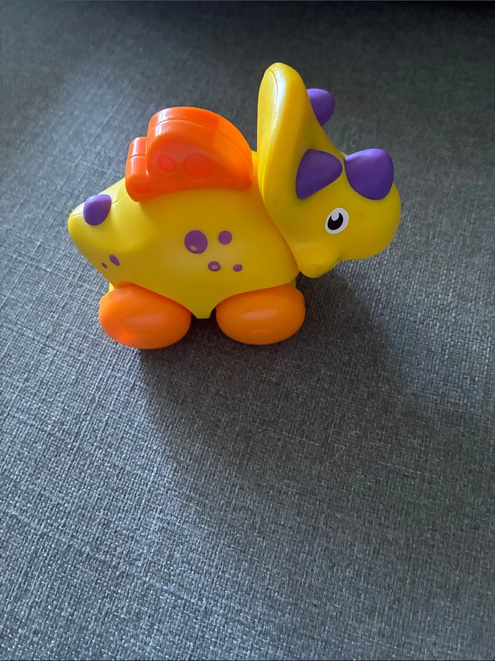 Fisher-Price Yellow, Purple & Orange Dino Push Toy
